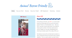 Desktop Screenshot of animalrescuefriends.org