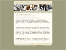 Tablet Screenshot of animalrescuefriends.com